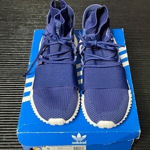 Adidas Dark Blue Sneakers with Cream Soles